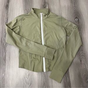 Light Green Zip Up Athletic Jacket